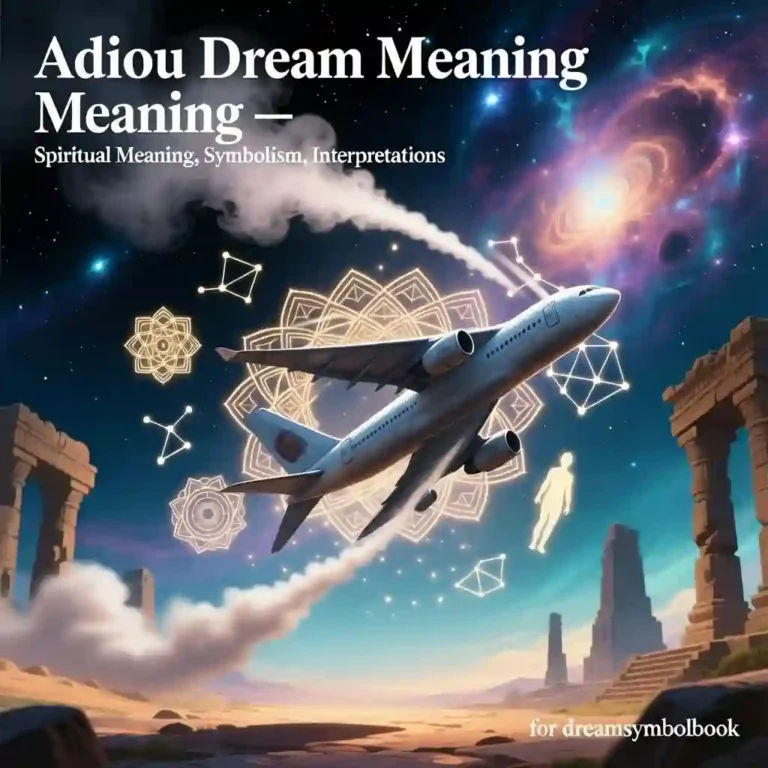 Adieu Dream Meaning — Spiritual Meaning, Symbolism, Interpretations