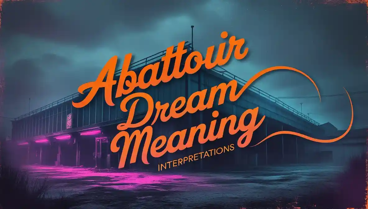 Abattoir Dream Meaning | Spiritual Meaning | Symbolism | Interpretations