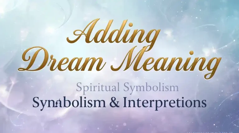 Adding Dream Meaning: Spiritual Symbolism & Interpretations