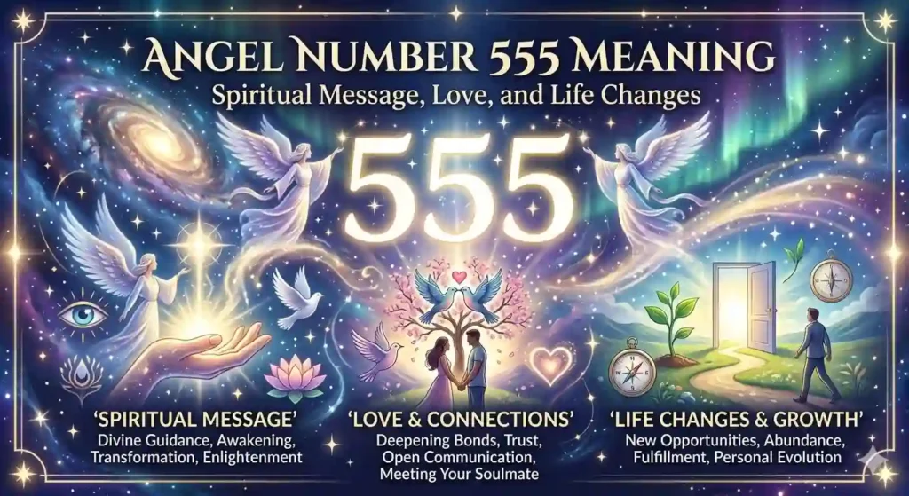 Angel Number 555 Meaning: Spiritual Message, Love, and Life Changes