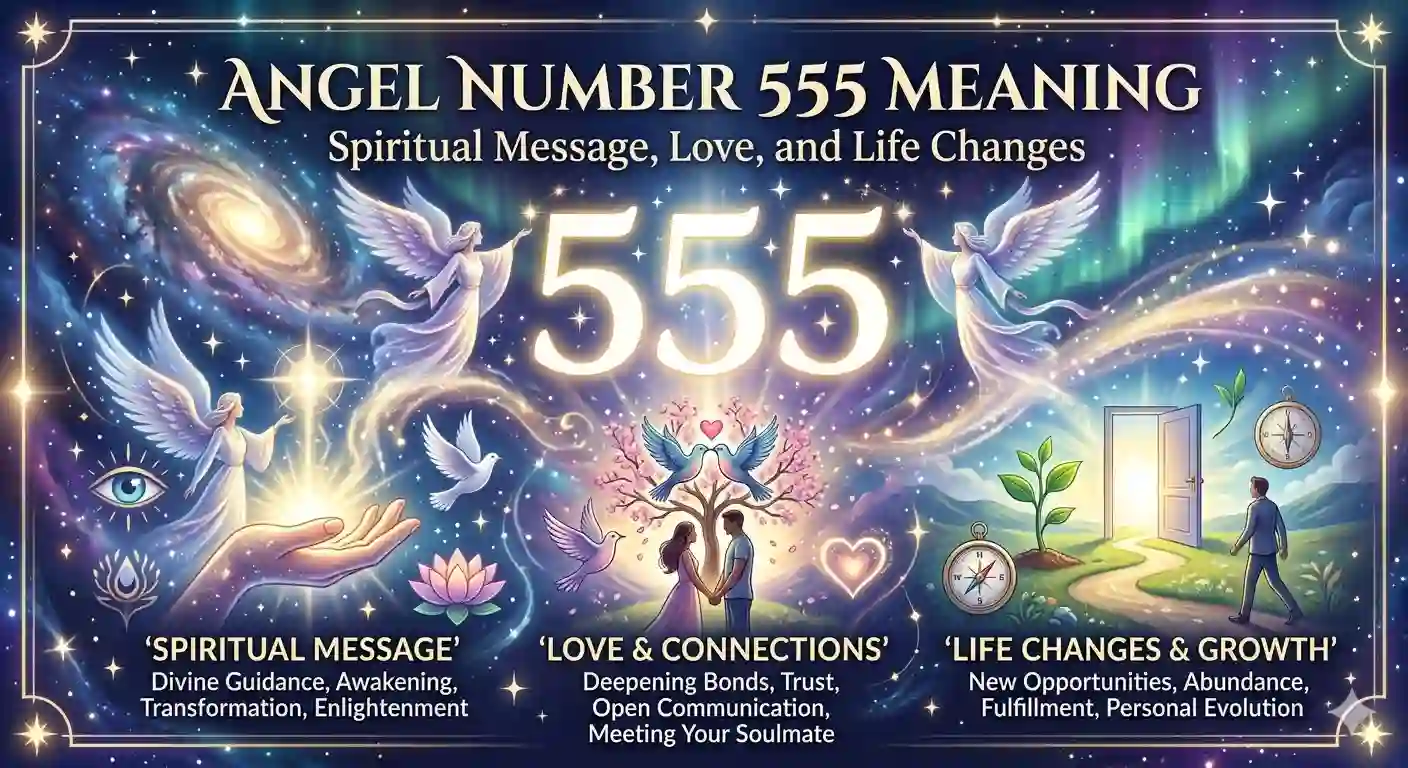 Angel Number 555 Meaning: Spiritual Message, Love, and Life Changes
