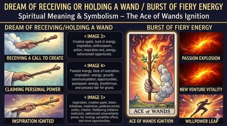 Dream of Receiving or Holding a Wand / Burst of Fiery Energy: Spiritual Meaning & Symbolism – The Ace of Wands Ignition
