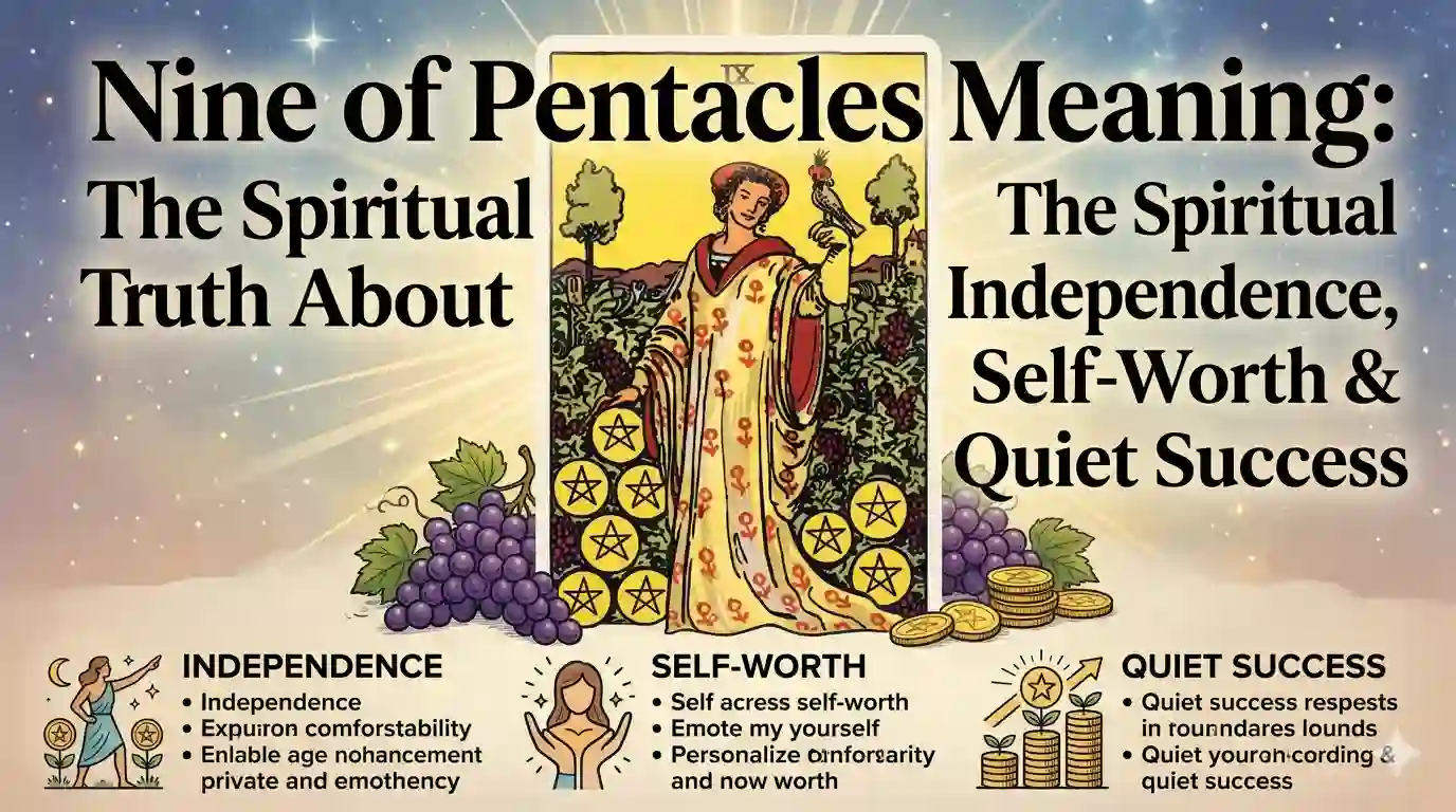 Nine of Pentacles Meaning: The Spiritual Truth About Independence, Self-Worth & Quiet Success