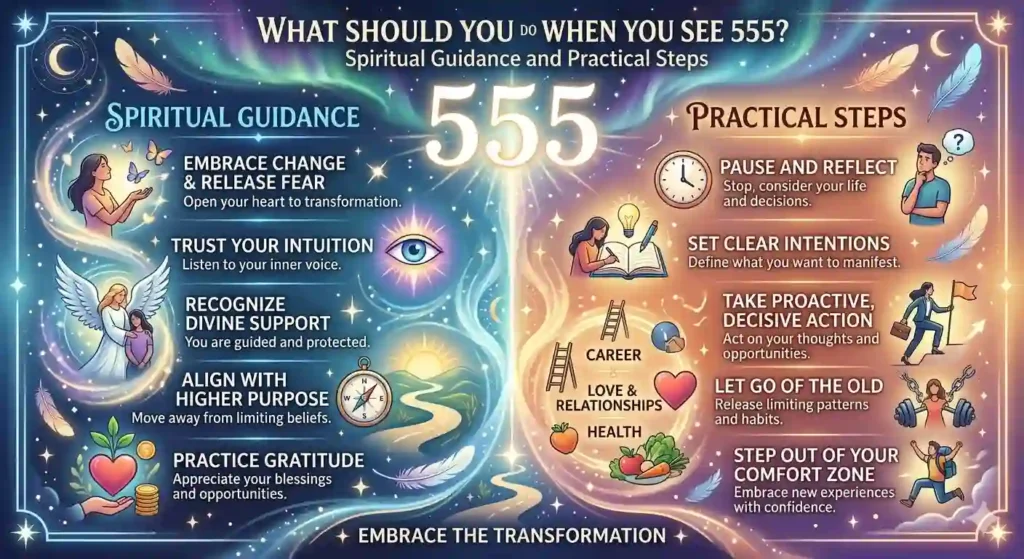 What Should You Do When You See 555? Spiritual Guidance and Practical Steps