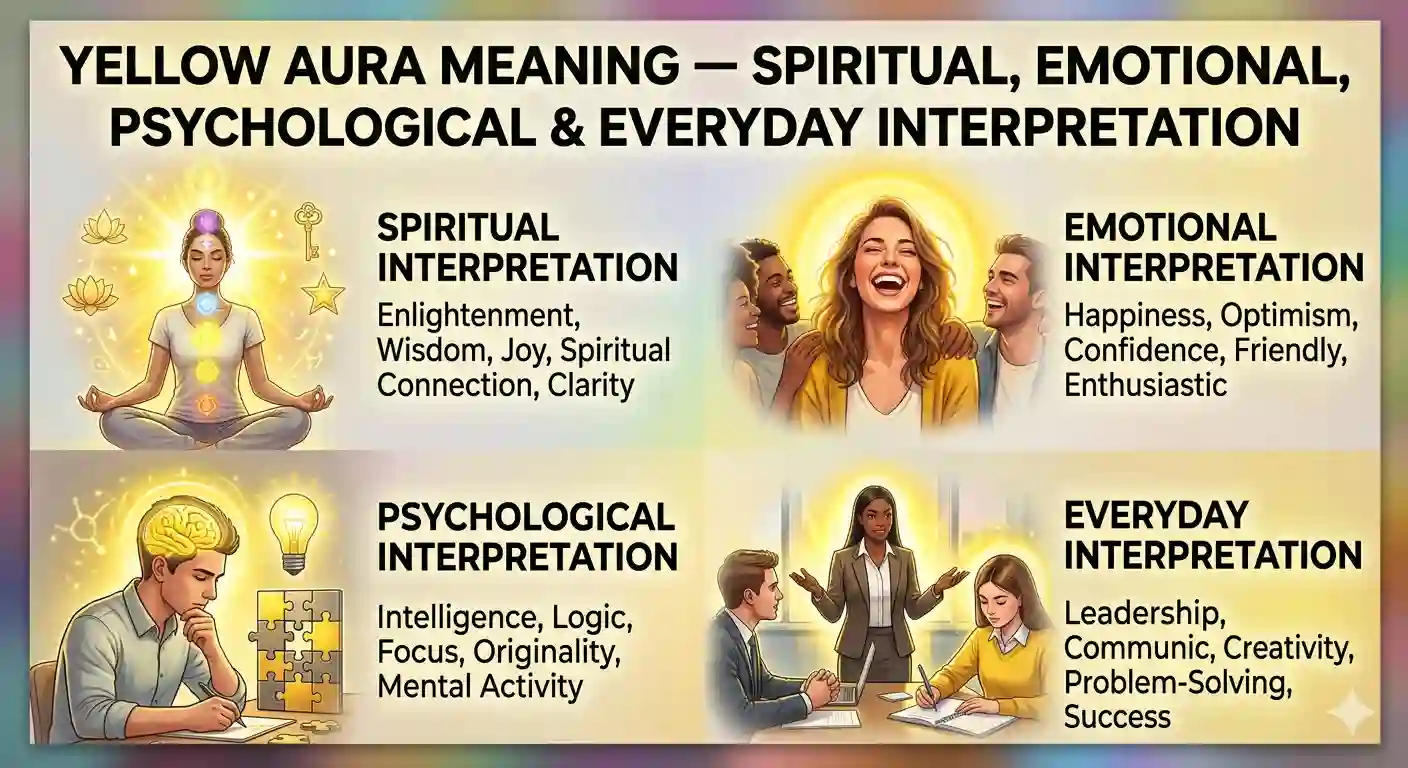 Yellow Aura Meaning — Spiritual, Emotional, Psychological & Everyday Interpretation