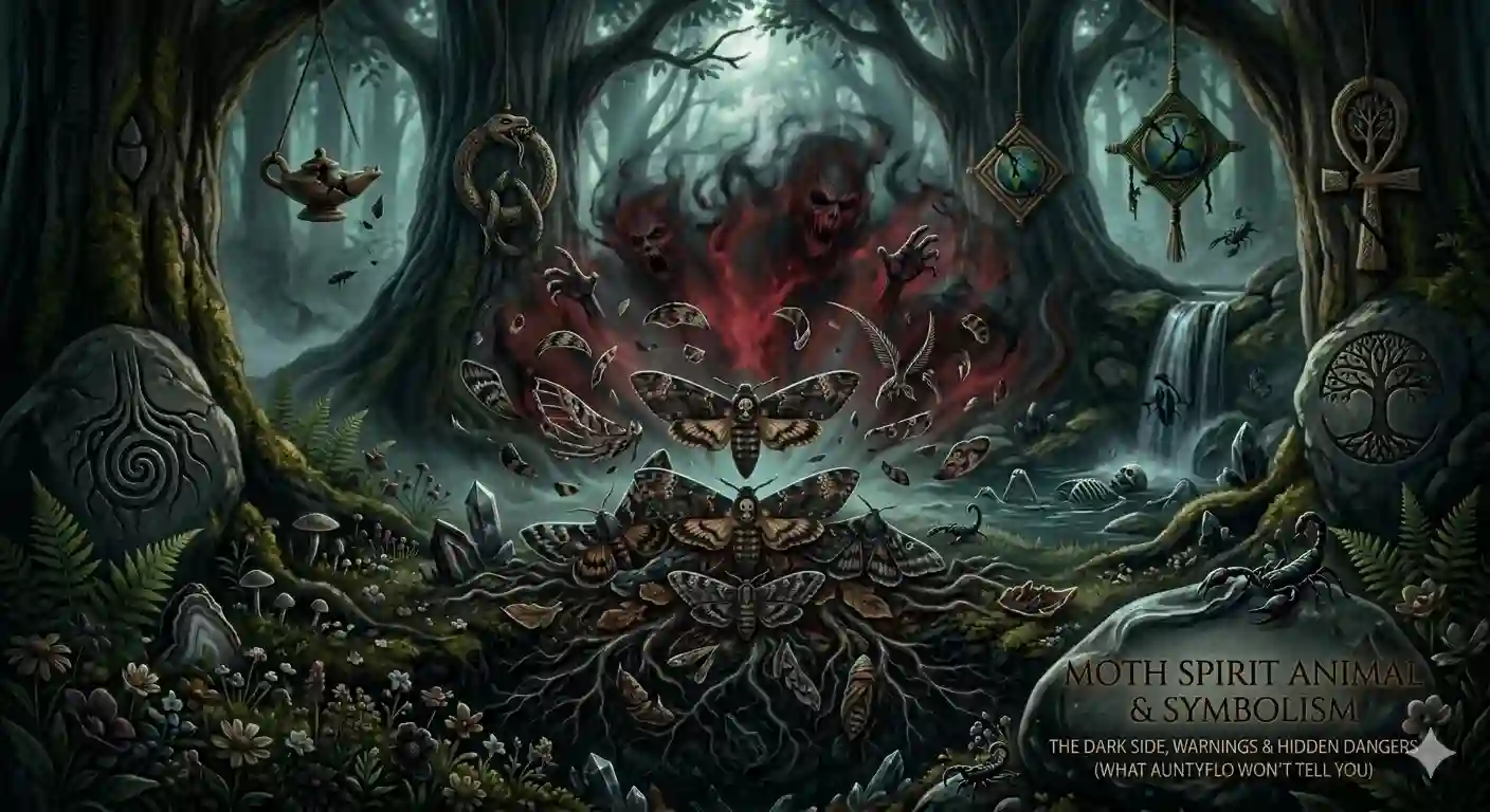 Moth Spirit Animal & Symbolism: The Dark Side, Warnings & Hidden Dangers (What Auntyflo Won't Tell You)