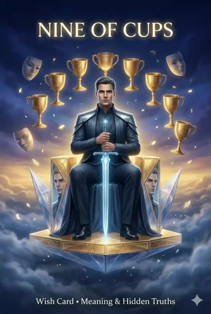 Nine of Cups Tarot Meaning (The Wish Card & Its Hidden Truths)