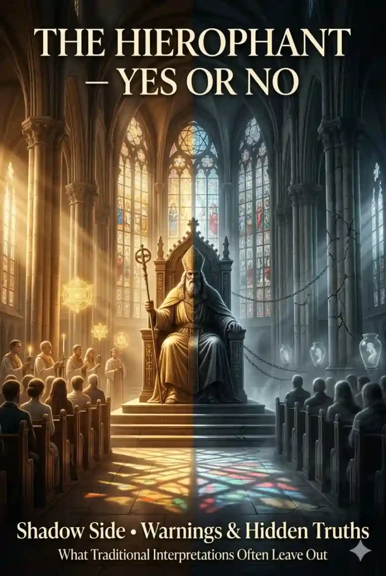 The Hierophant Tarot Yes or No: Shadow Side, Warnings & The Dark Truth (What Auntyflo Won't Tell You)